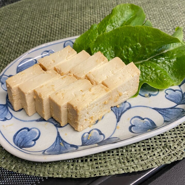 おつまみに❣️生姜風味の木綿豆腐の味噌漬け